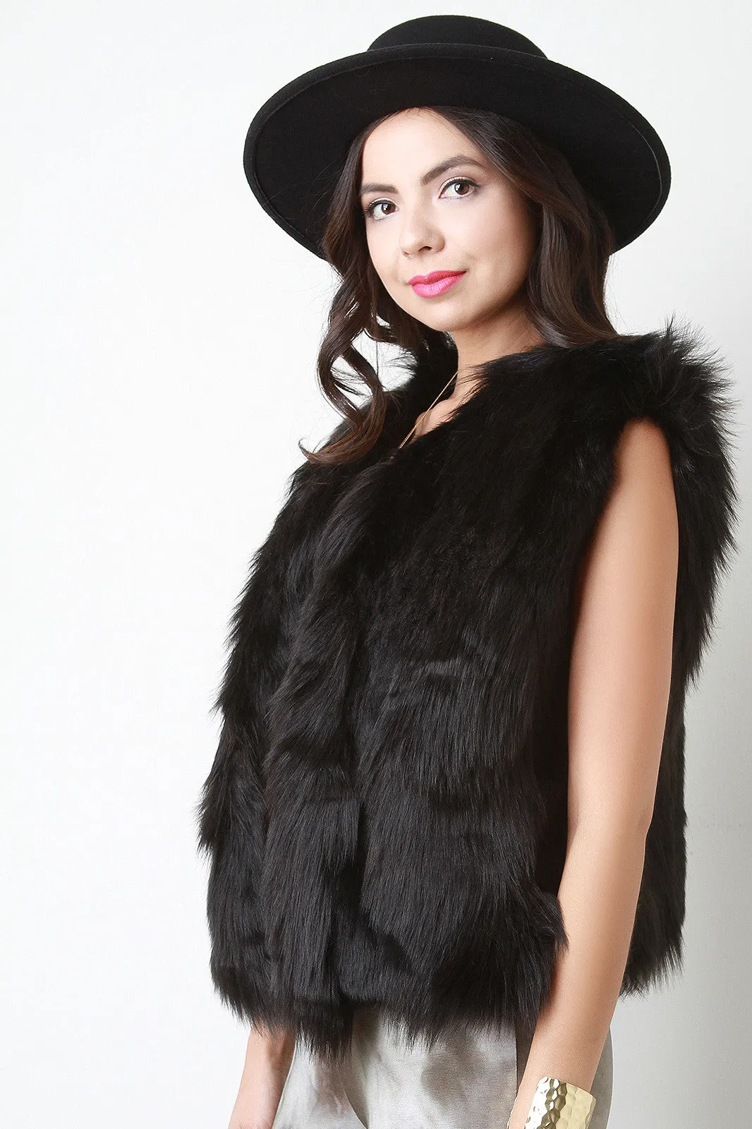 Soft Fur Sleeveless Vest