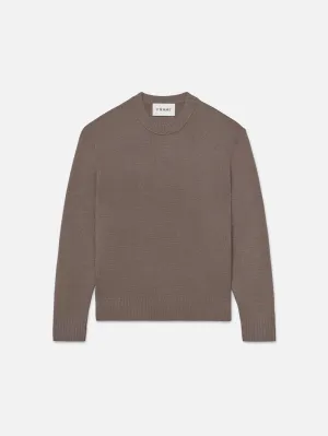 The Cashmere Crewneck Sweater -- Dry Rose