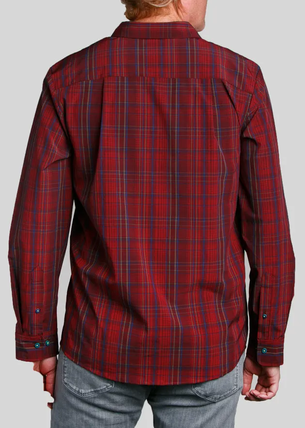 The Irreverent Men's Button Down | Red Tartan