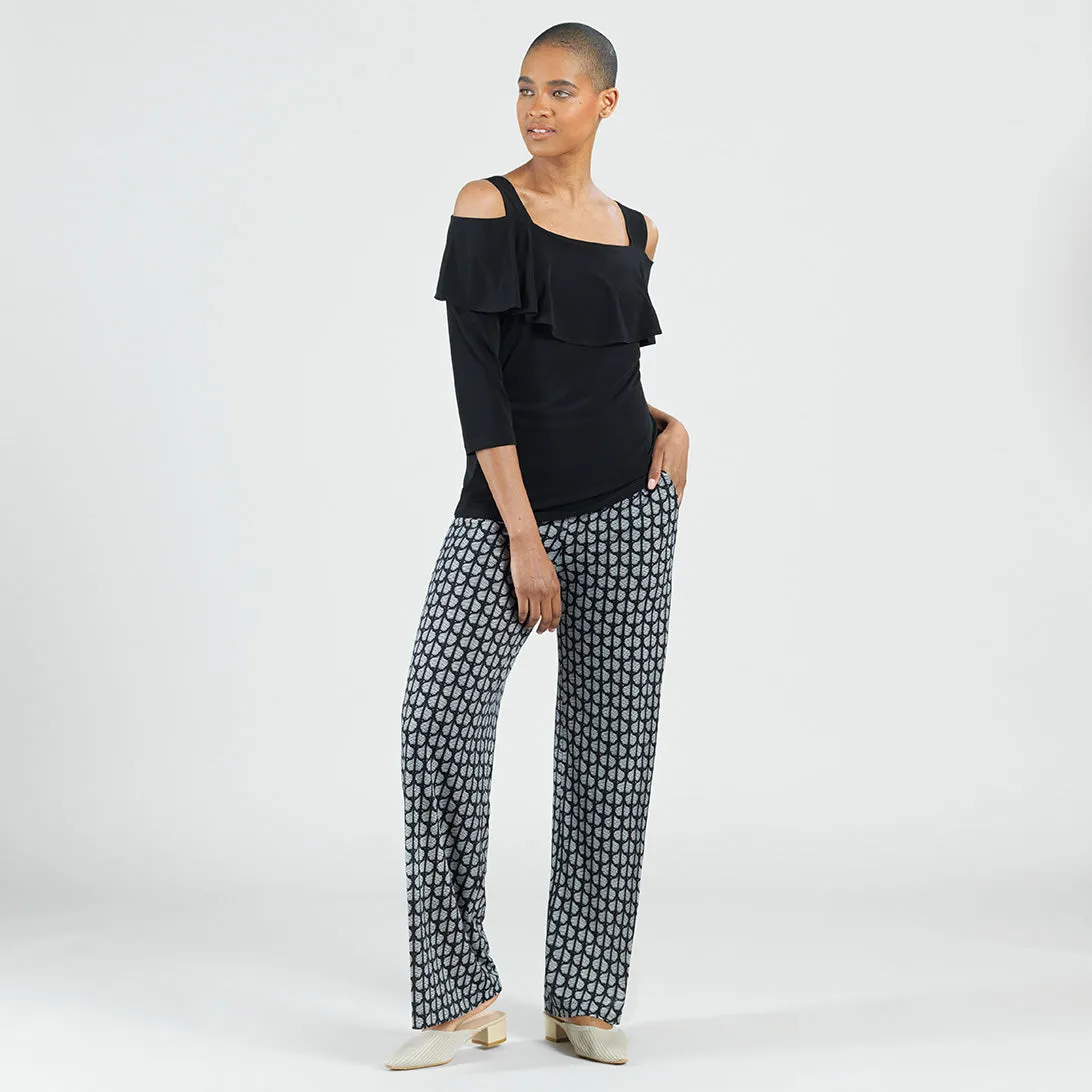 Wide Leg Pocket Pant - Geo Striped - Final Sale!