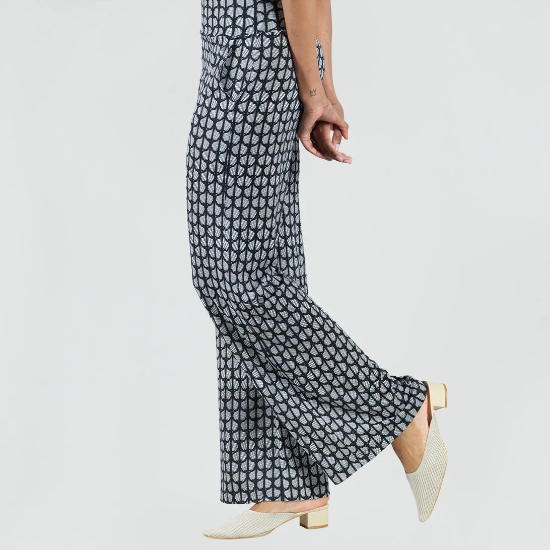 Wide Leg Pocket Pant - Geo Striped - Final Sale!